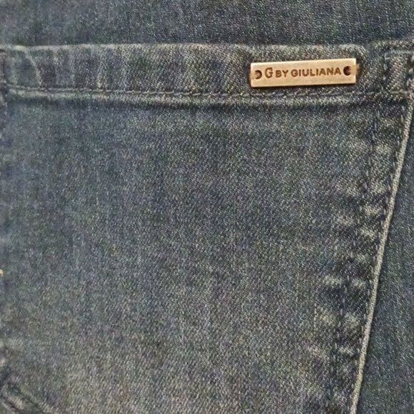 NEW G by Giuliana Black Label Echochic Rhinestone‎ Straight Leg Jean, Size 6 - Picture 9 of 14